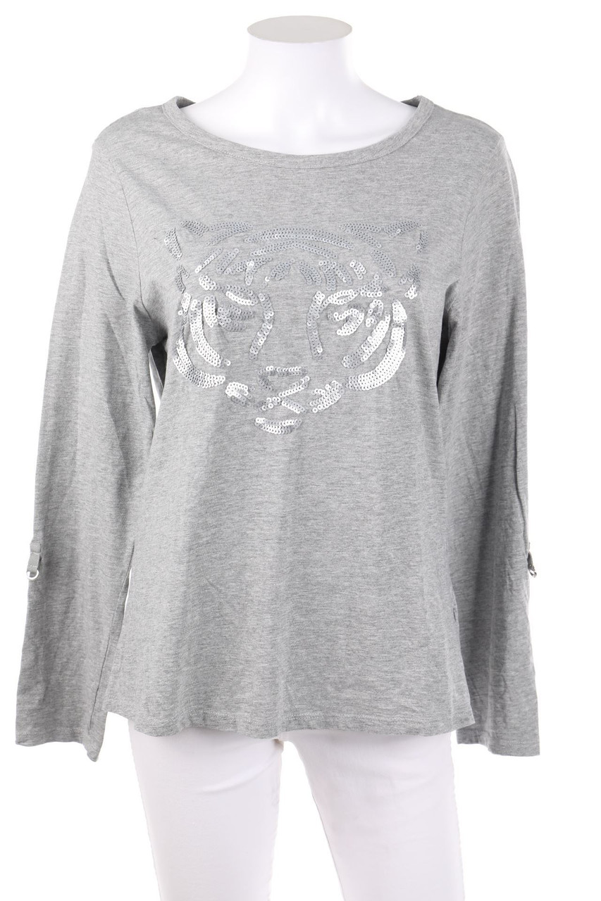 Chicorée - Longsleeve-Shirt mit Pailletten - L