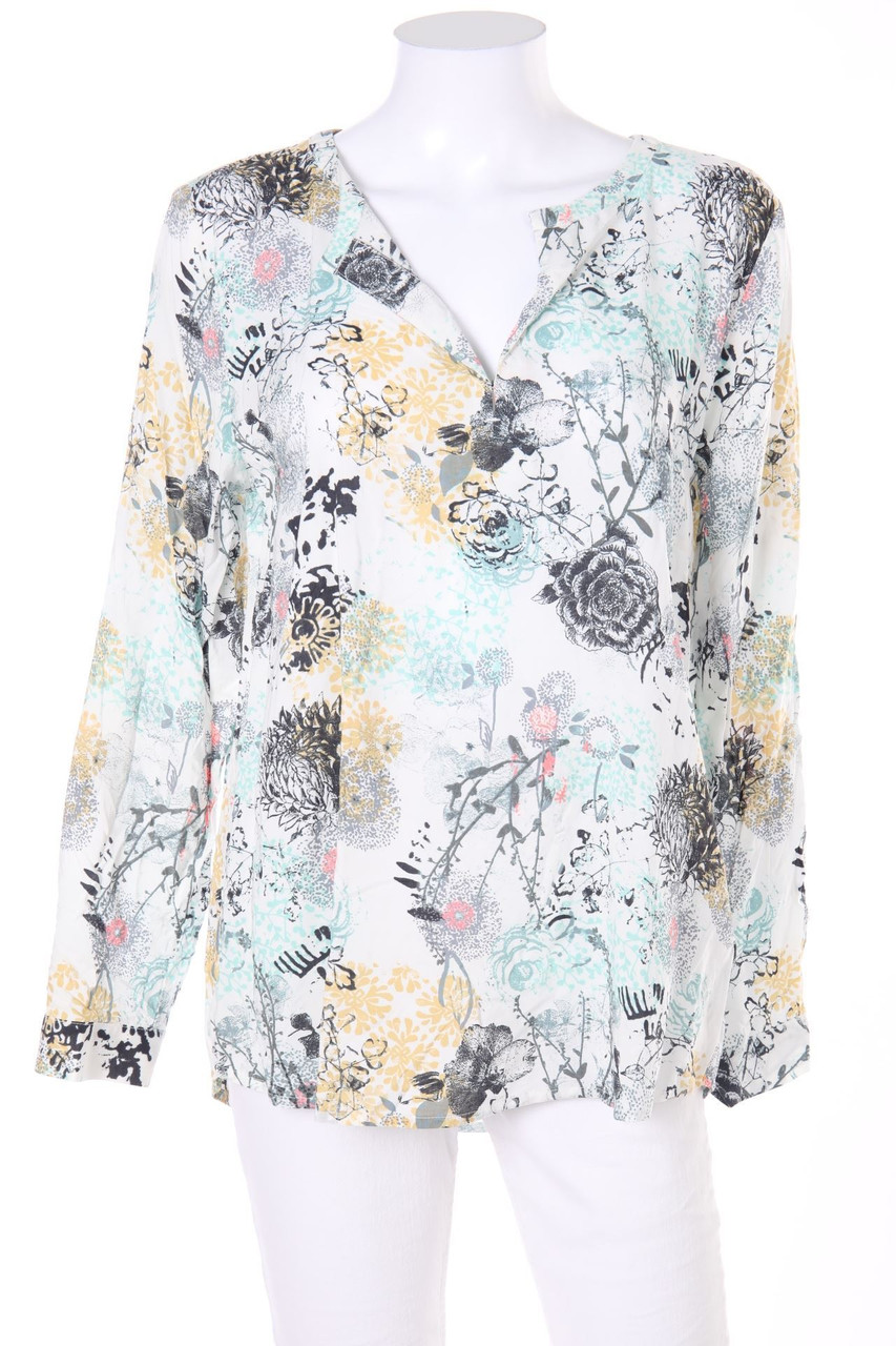 TOM TAILOR - Tunika-Bluse mit Blumen-Print - D 40