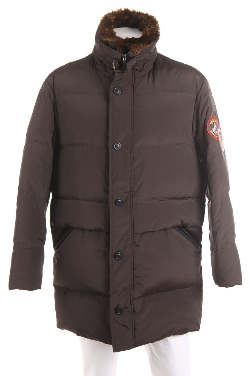 strellson - Daunen-Jacke mit Faux Fur-Kragen - 50