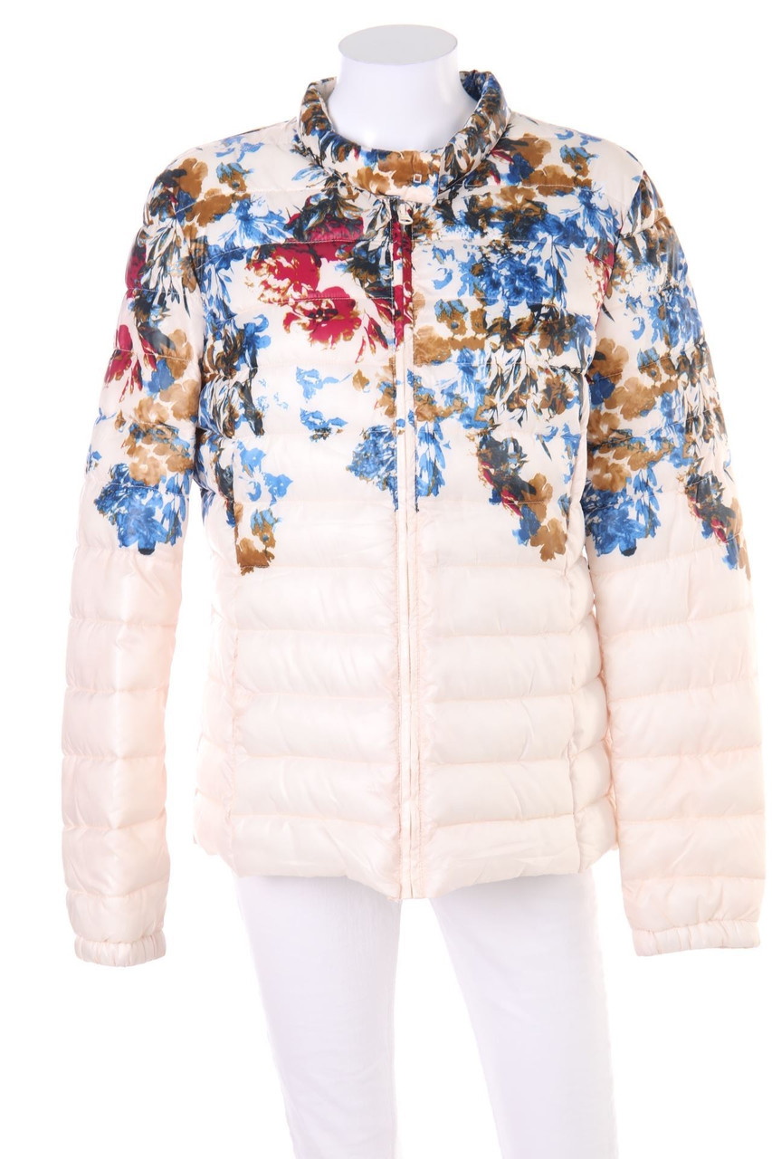 SISLEY - Puffer-Jacke mit Blumen-Print - D 42