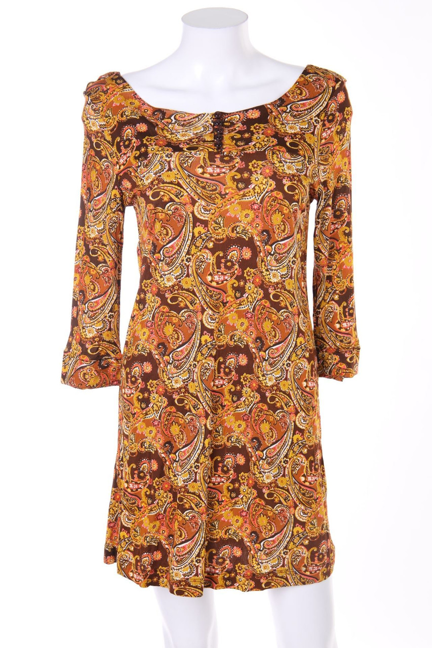 H&M - Satin-Kleid mit Paisley-Print - D 34