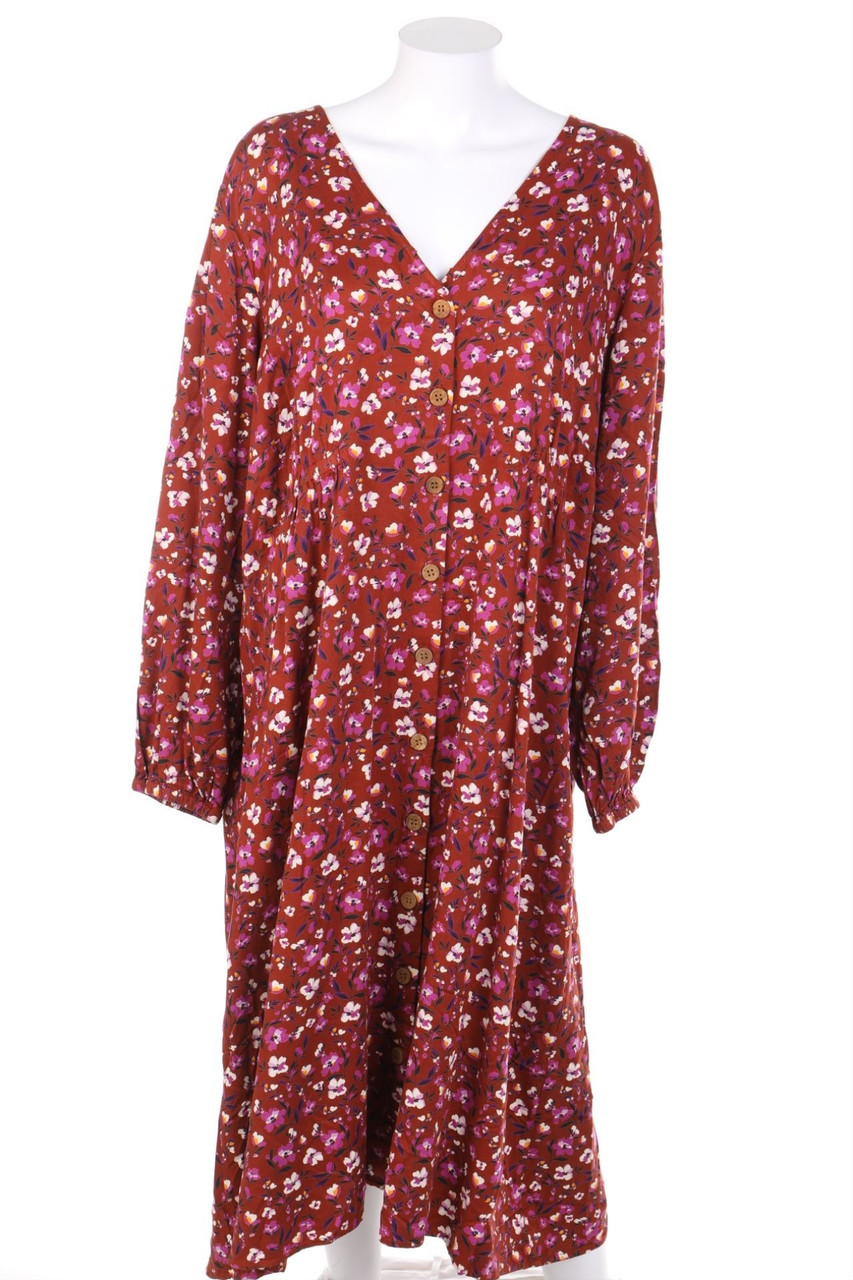 JUNAROSE - Midikleid mit Blumen-Print - D 54