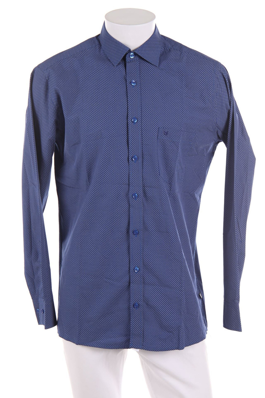 metzler - Print-Hemd mit Logo-Stickerei - M