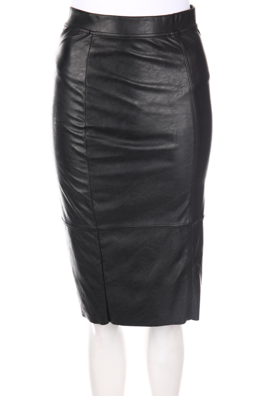 H&M - Bleistift-Faux Leather-Rock - D 34