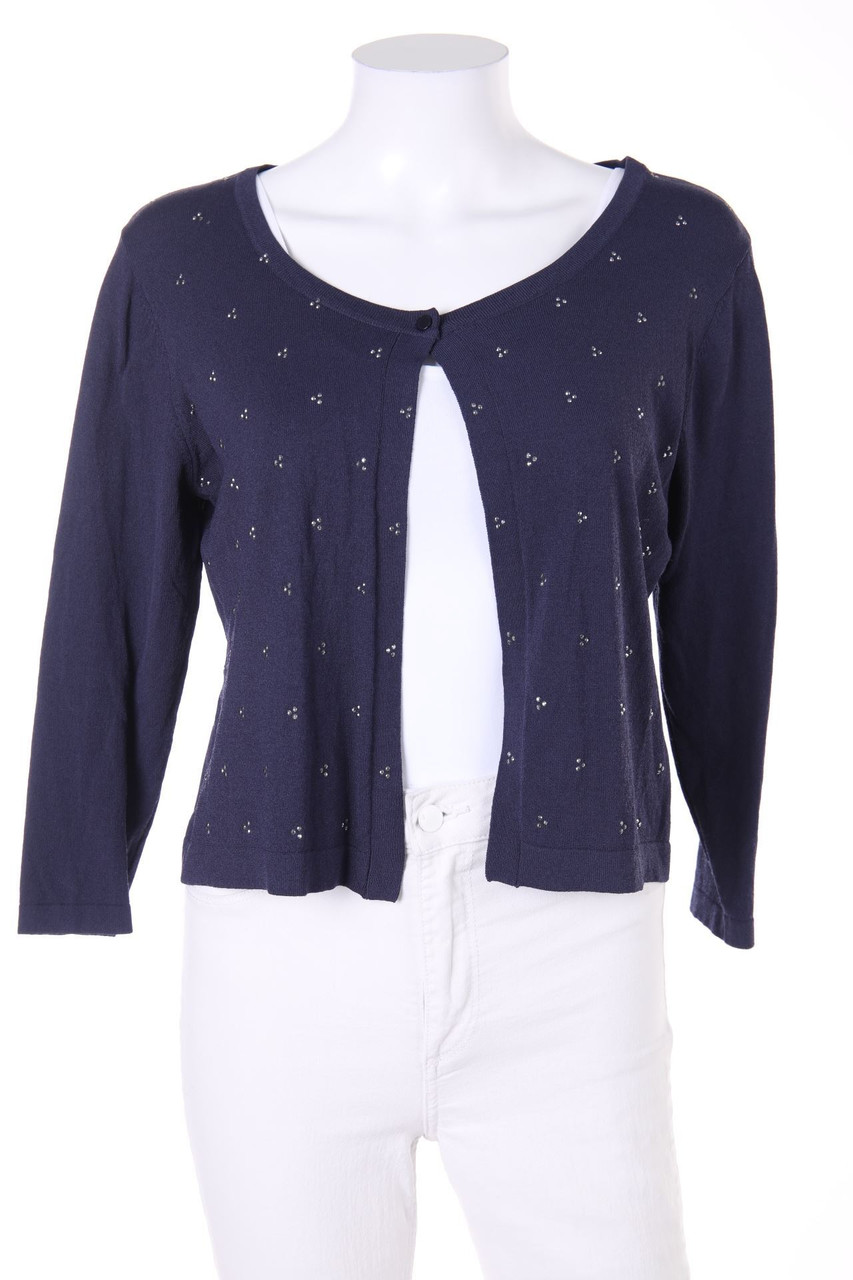 maddison - Cardigan mit Schmuckstein-Applikation - L