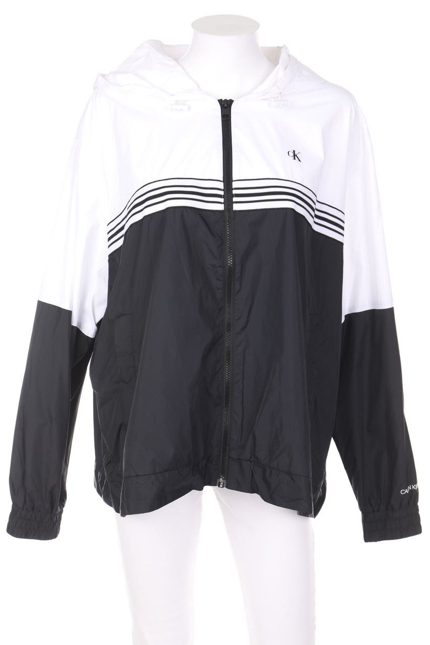 Calvin Klein Jeans - Two Tone-Jacke mit Logo-Print - XXL