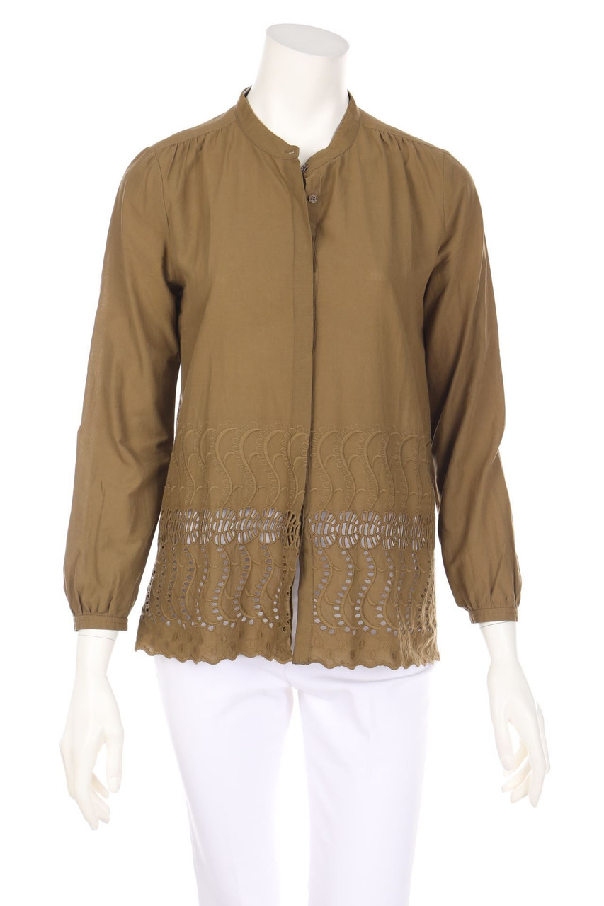 J.CREW - Bluse mit Cut-outs mit Stickereien - D 34