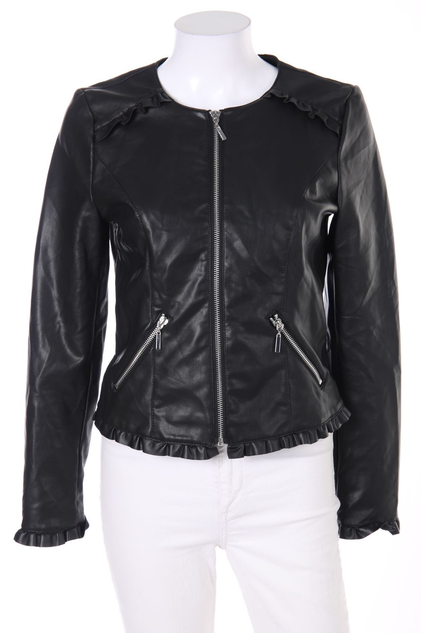 MOHITO - Kunstlederjacke mit Rüschen - D 34