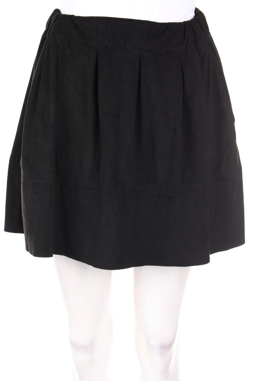 moves minimum - Faux Leather-Mini-Rock mit Gummizug - D 36