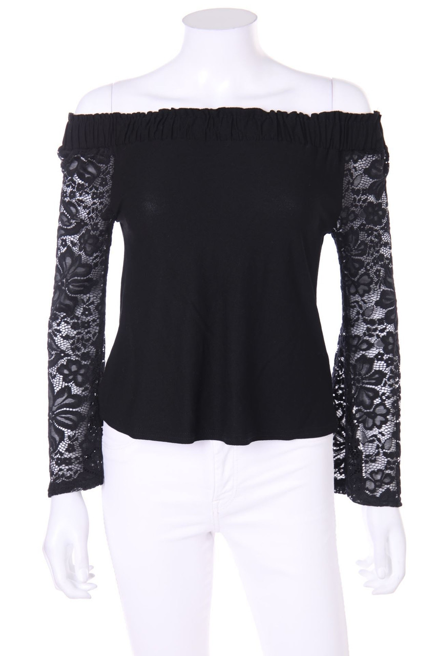 NEW LOOK - Carmen-Bluse mit Spitze - D 34