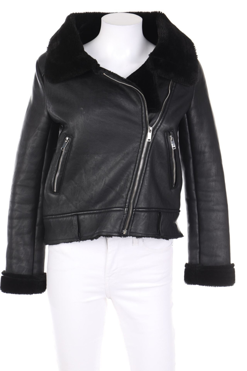 IVIVI - Shearling-Jacke im Biker-Stil - S
