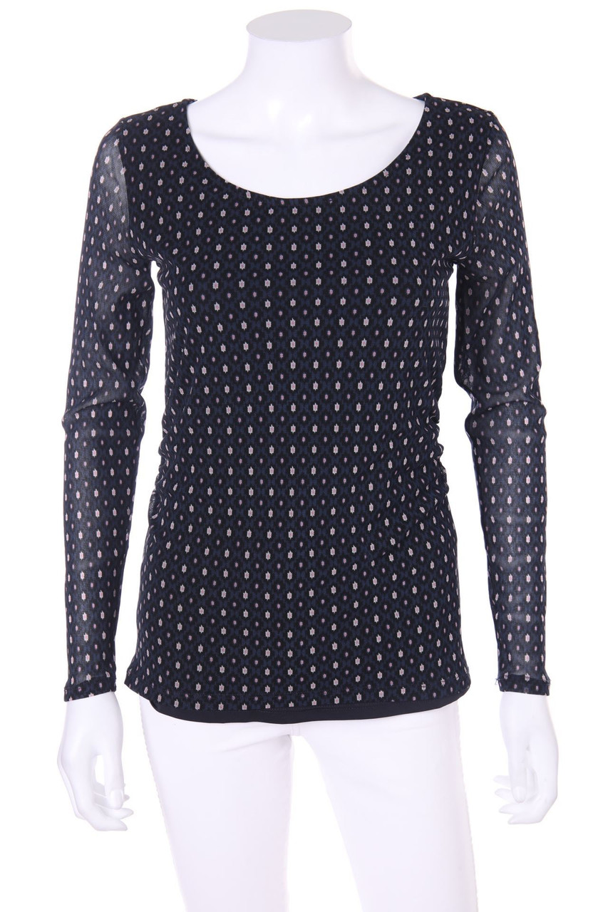 SIR OLIVER - Longsleeve-Shirt aus Mesh mit Raffungen - D 36