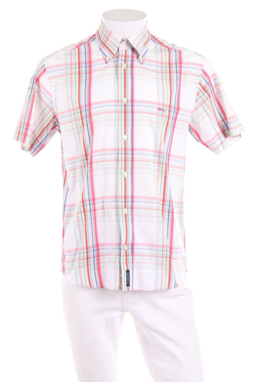 McGregor - Karo-Kurzarm-Hemd mit Button-down-Kragen - M