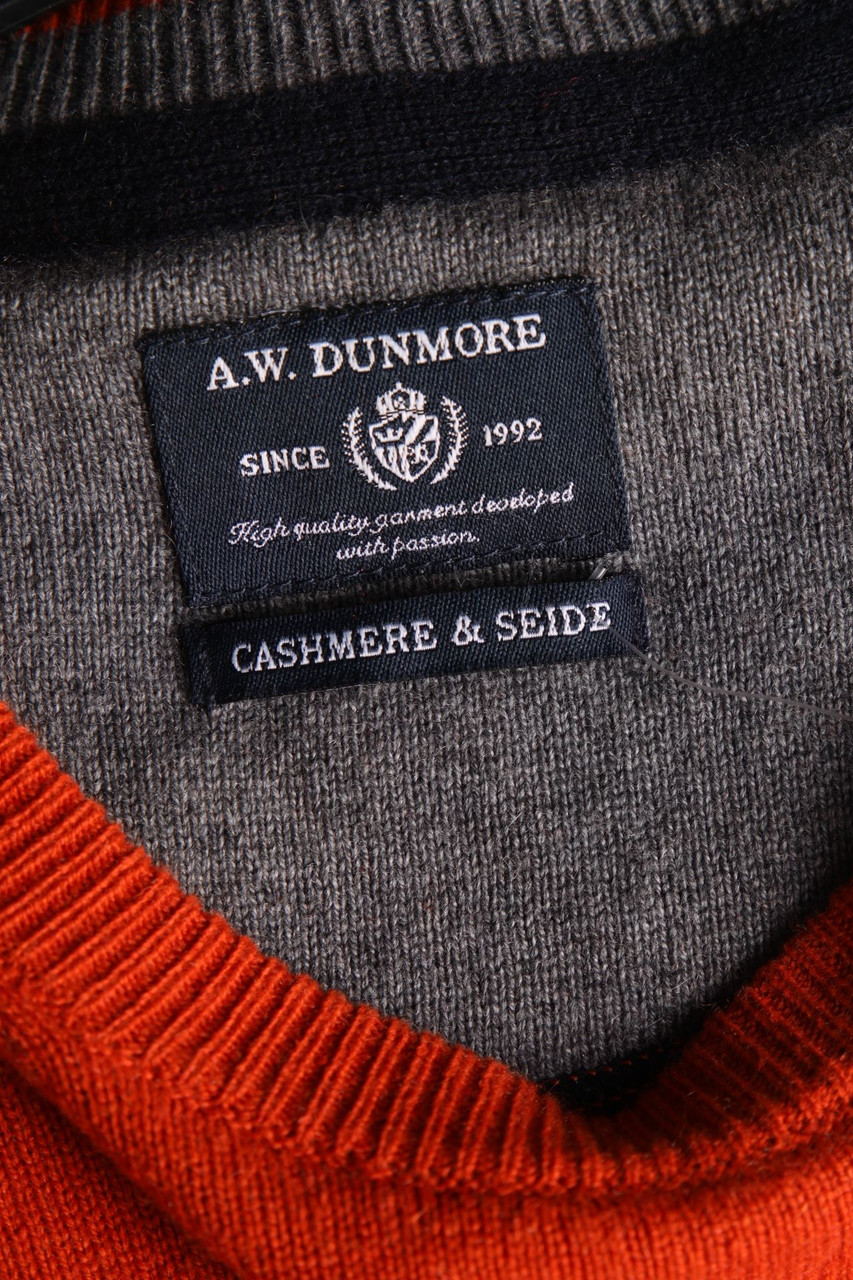 Cashmere Blend Dunmore Pullover Kaschmir Seide Men's Jumper