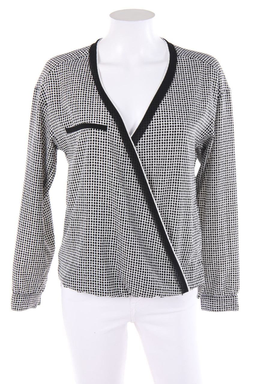 MANGO SUIT - Bluse in Wickel-Optik mit Print - XS