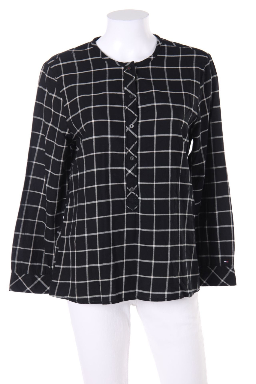 Hilfiger Denim - Karo-Bluse mit Logo-Stickerei - M