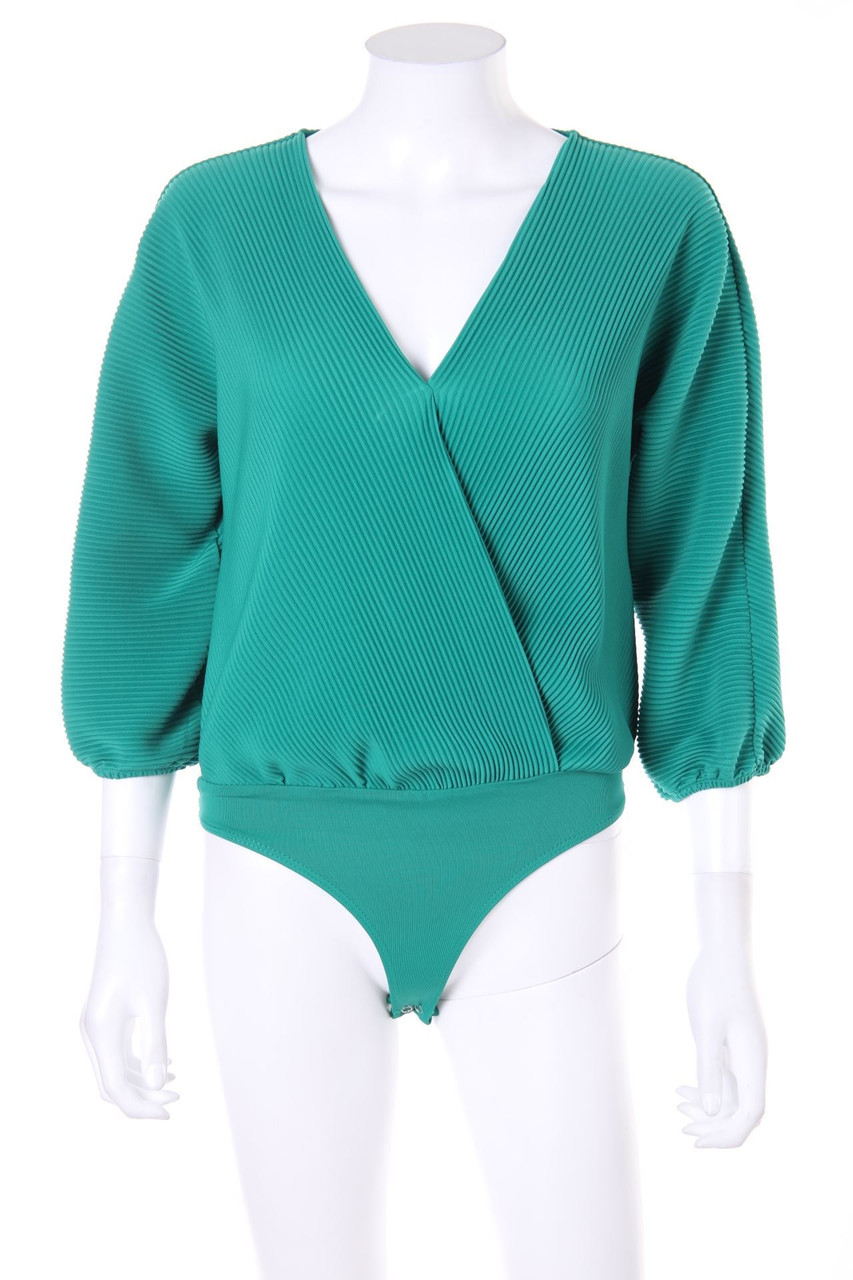 Bershka - Plissee-Body in Wickel-Optik - XS