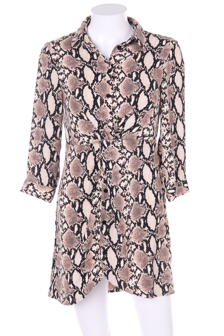 Bershka - Blusenkleid mit Drapierung - XS