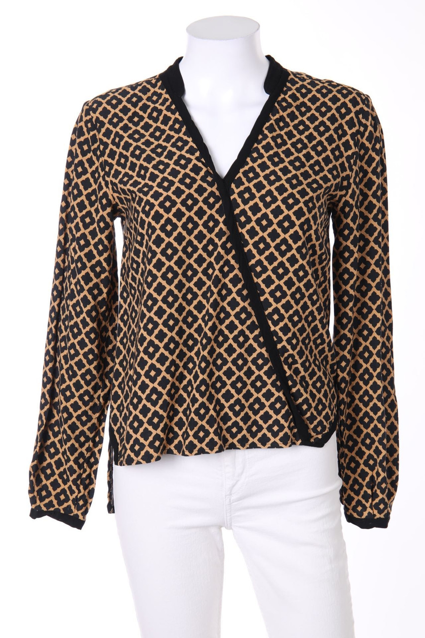 HEINE - Vokuhila-Tunika-Bluse in Wickel-Optik mit Print - D 34