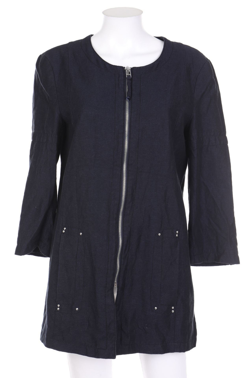 H&M - Übergangs-Mantel aus Leinen-Mix - D 38