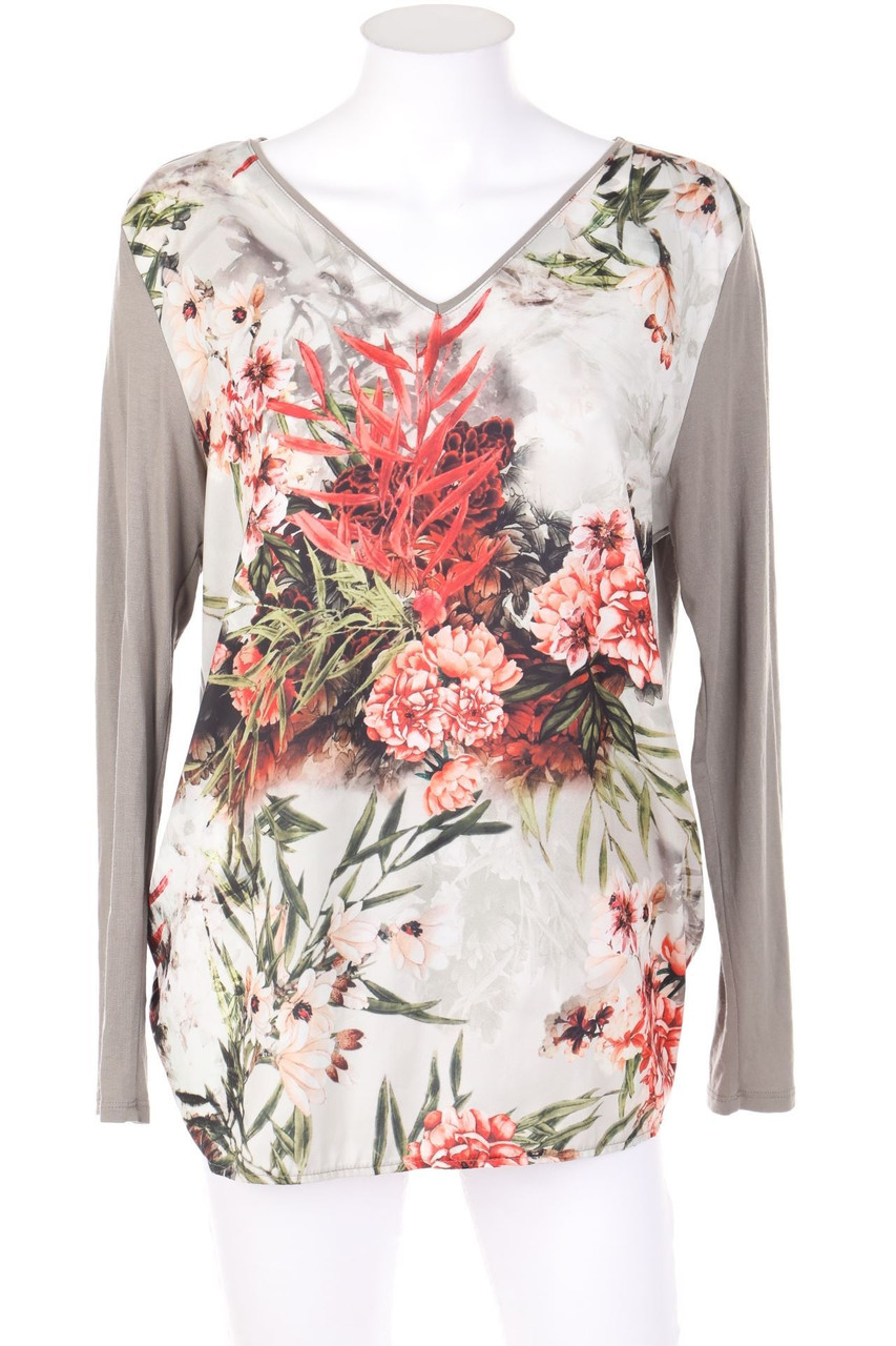 PUNT ROMA - Longsleeve-Shirt mit floralem Muster - M