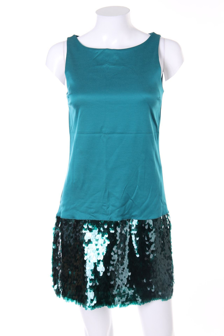 Please - Party-Kleid aus Seiden-Mischung mit Pailletten - S