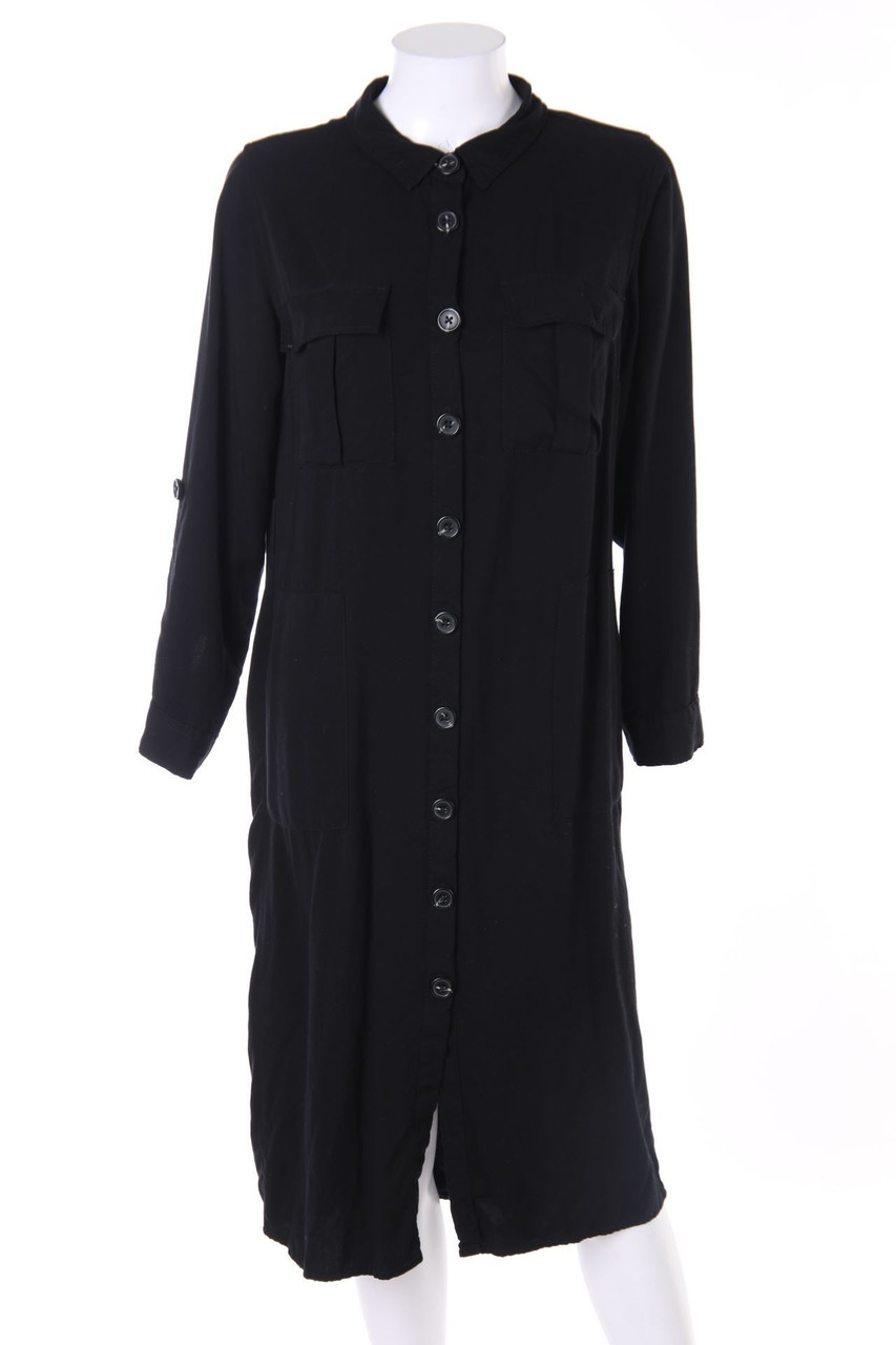 AMISU - Blusenkleid mit aufgesetzten Taschen - D 36