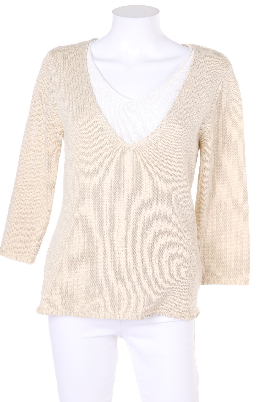 VIA APPIA - Strick-Pullover im Layer Look mit 3/4-Ärmel - D 36