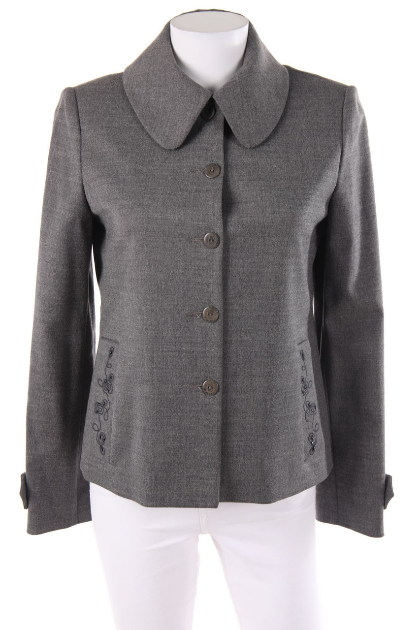 Laura Biagiotti - Blazer-Jacke aus Wolle mit Stickereien - D 36