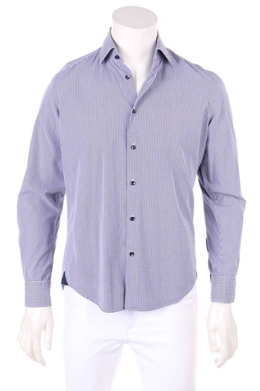 TOMMY HILFIGER - kariertes Kurzarm-Hemd mit Karo-Muster - 39