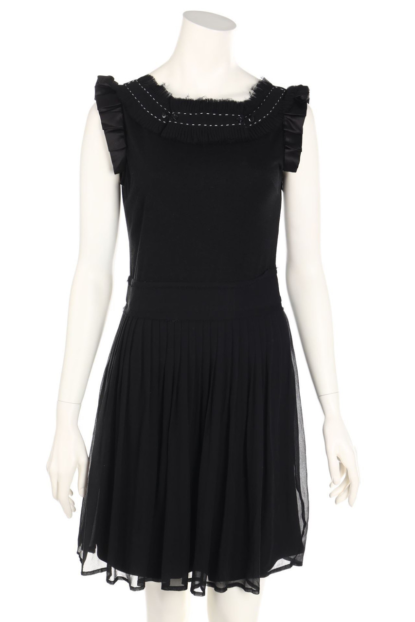 JOANA DANCIU - Abendkleid aus Seide mit Chiffon - D 36