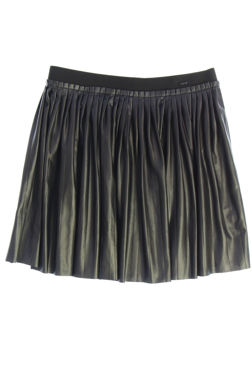 REPLAY - Faux Leather-Falten-Rock - 152