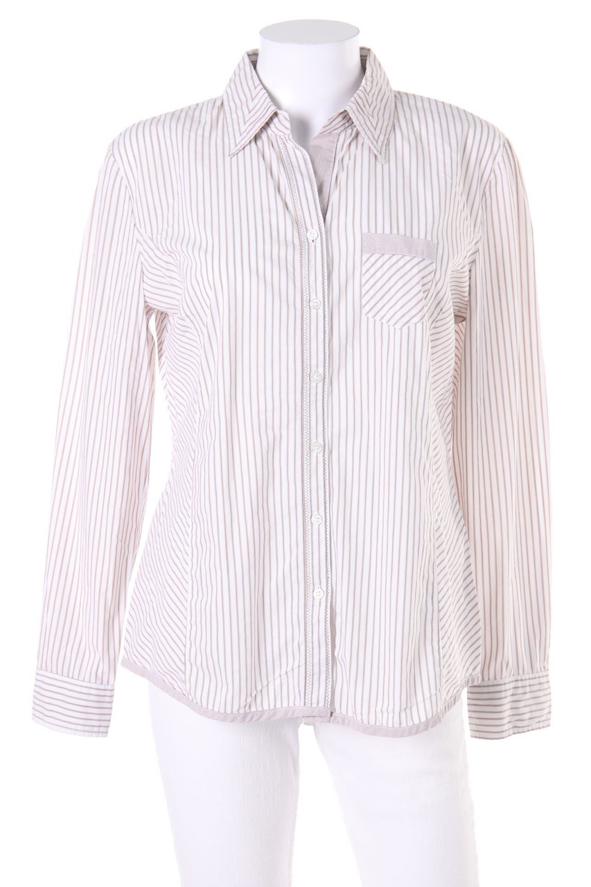 olsen - Hemd-Bluse mit Streifen - D 38