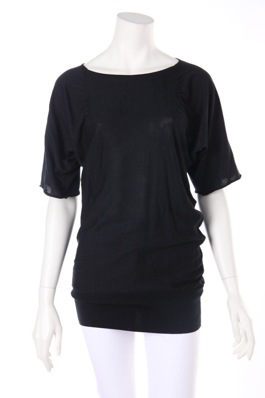 KANGRA - Kurzarm-Shirt mit Falten - D 40