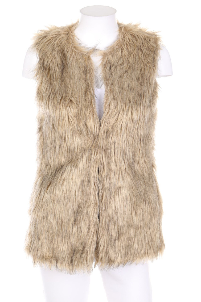 Bershka - Fake Fur-Weste - XS