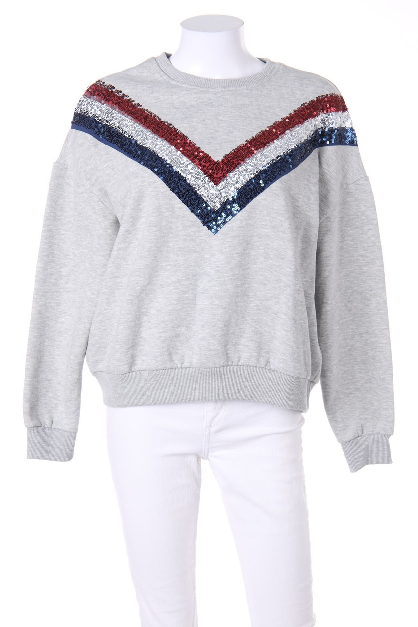 FB SISTER - Oversize-Sweatshirt mit Pailletten - XS