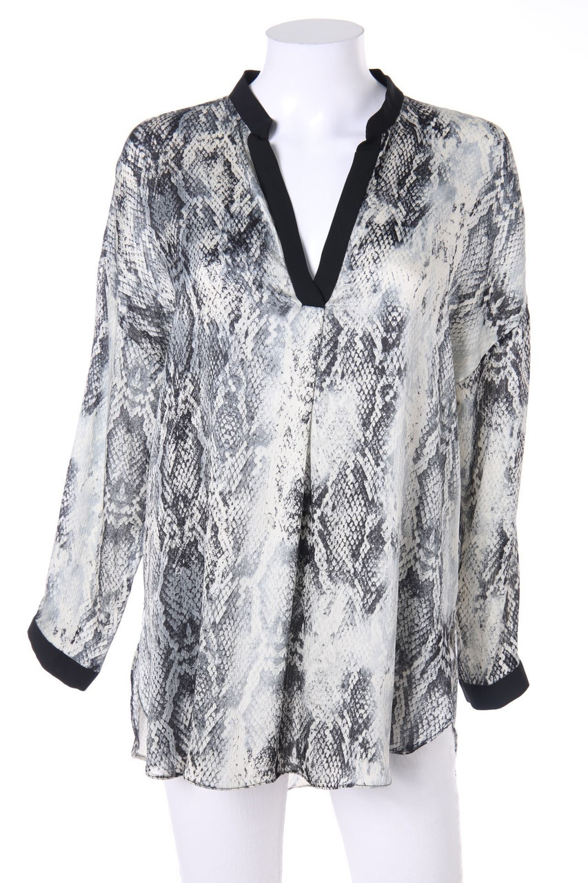 ZARA - Tunika-Bluse mit Animal-Print - M