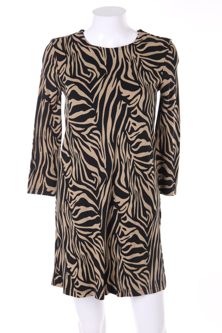Stradivarius - Kleid mit Animal-Print - S