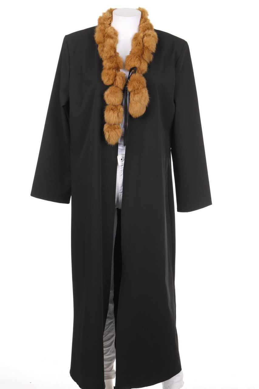 alison b PARIS - Mantel mit Echt-Pelz-Besatz - D 44