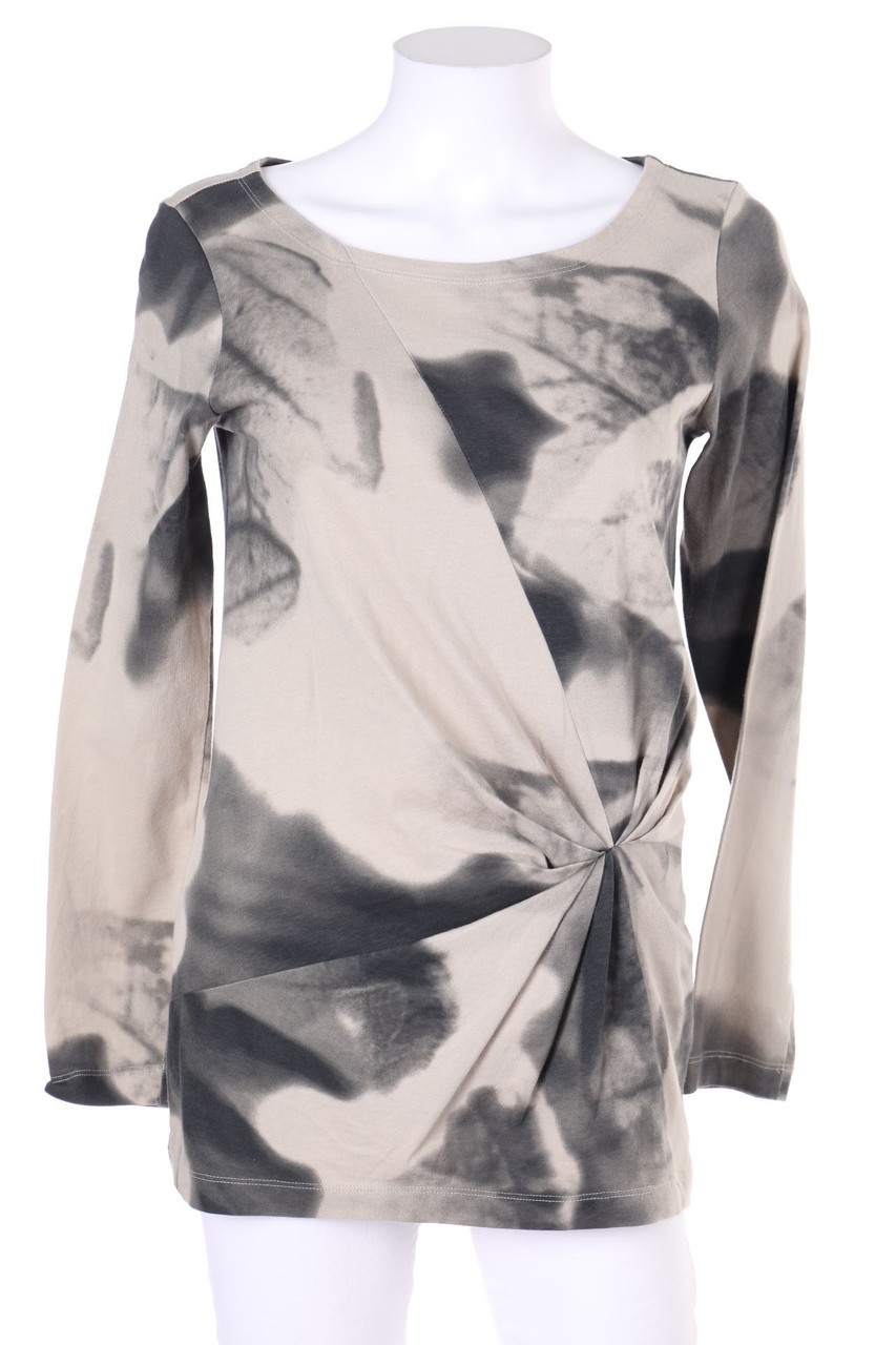 sandwich_ - Print-Longsleeve-Shirt mit Drapierung - M