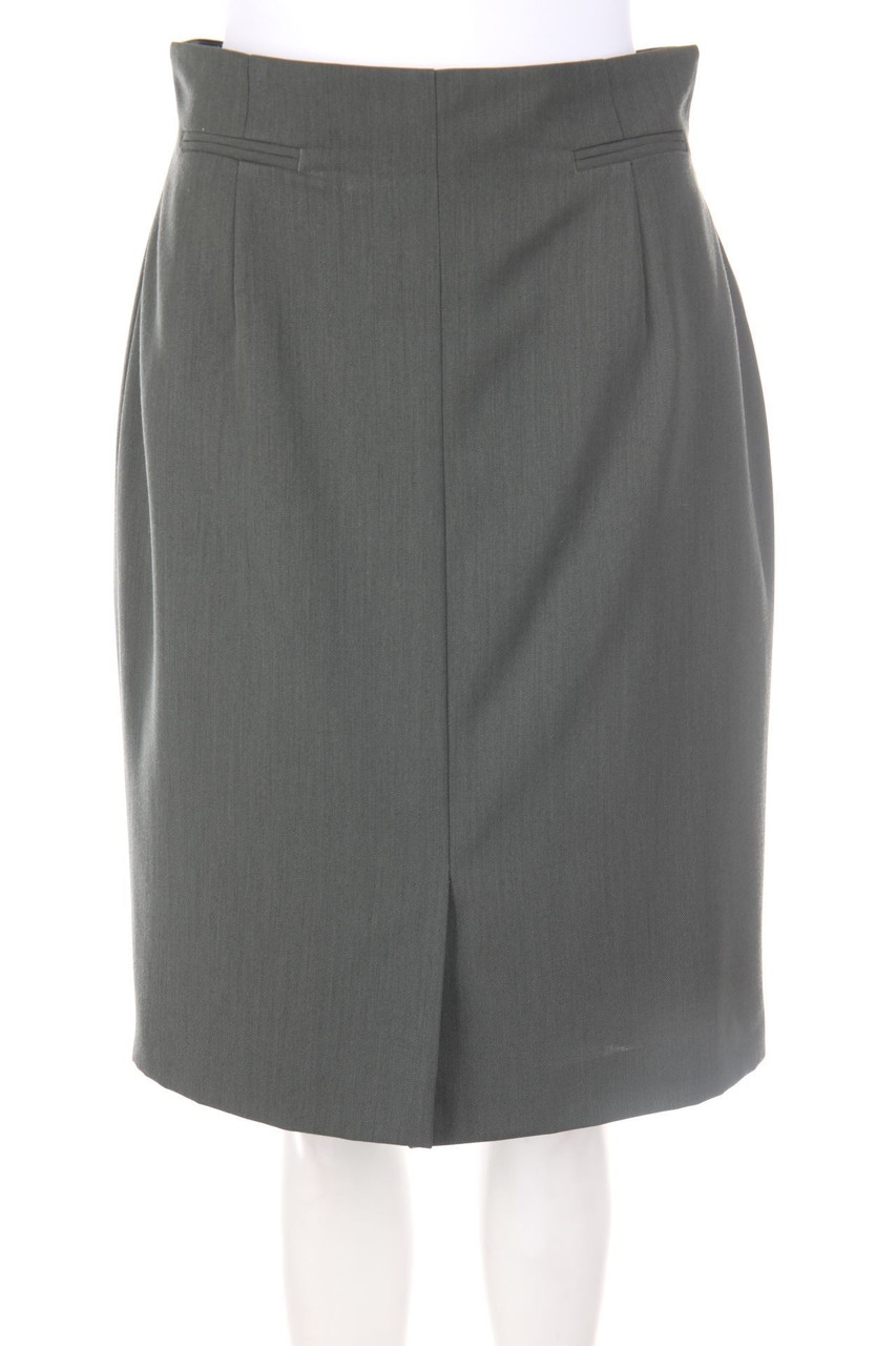 RENÉ LEZARD - Vintage-High Waist-Rock aus reiner Schurwolle - D 40