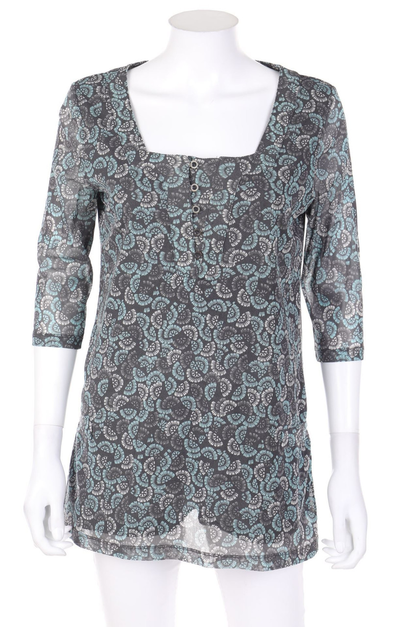 TOM TAILOR - Kurzarm-Bluse aus Mesh - S