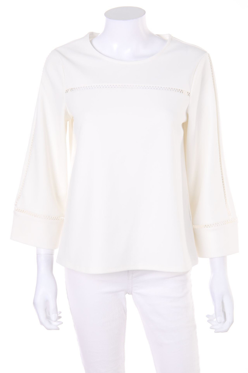 H&M - Bluse mit 3/4-Ärmel mit Cut-outs - S