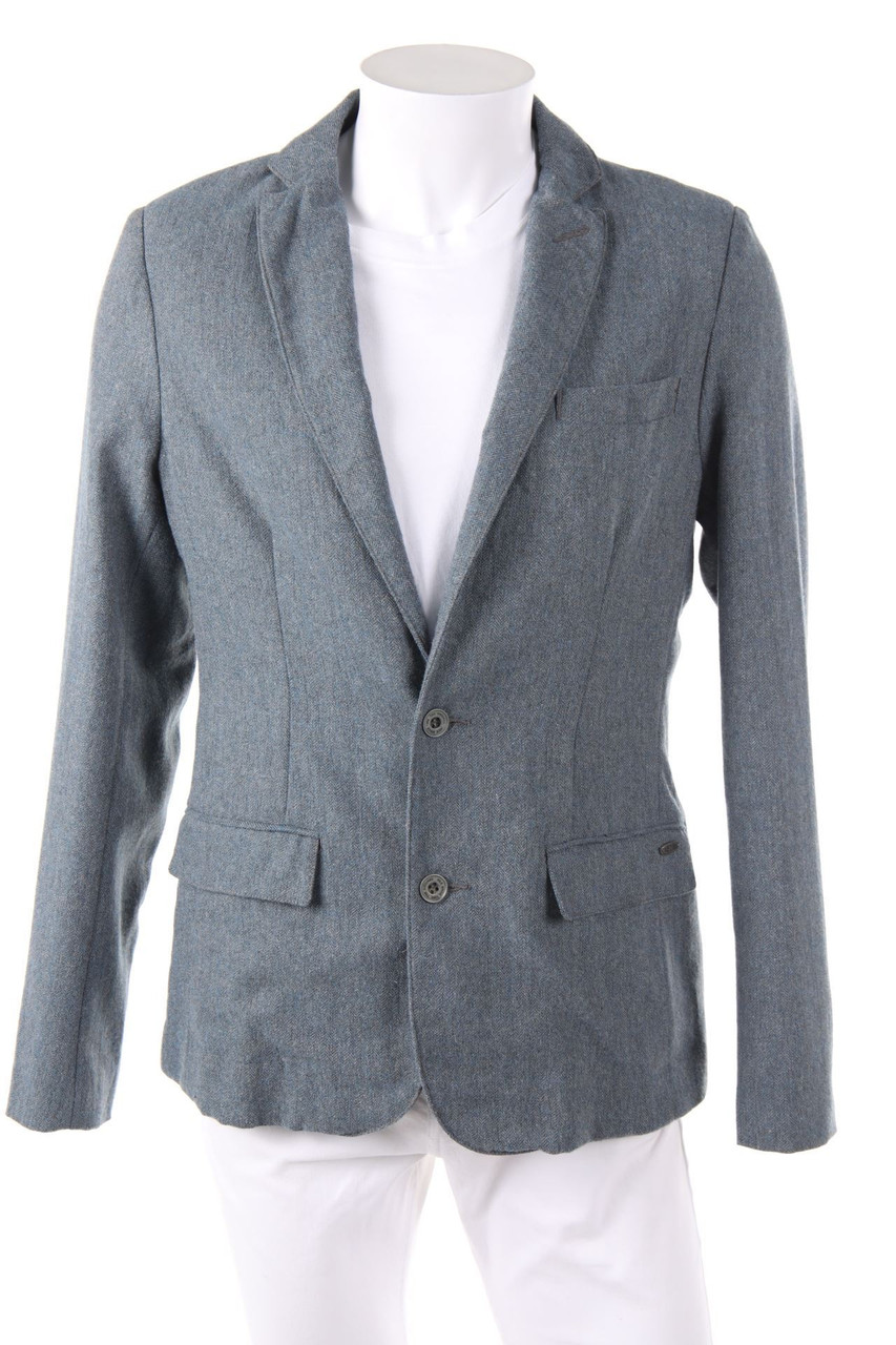 NILE - Sakko aus Woll-Mix mit Zickzack-Muster - M