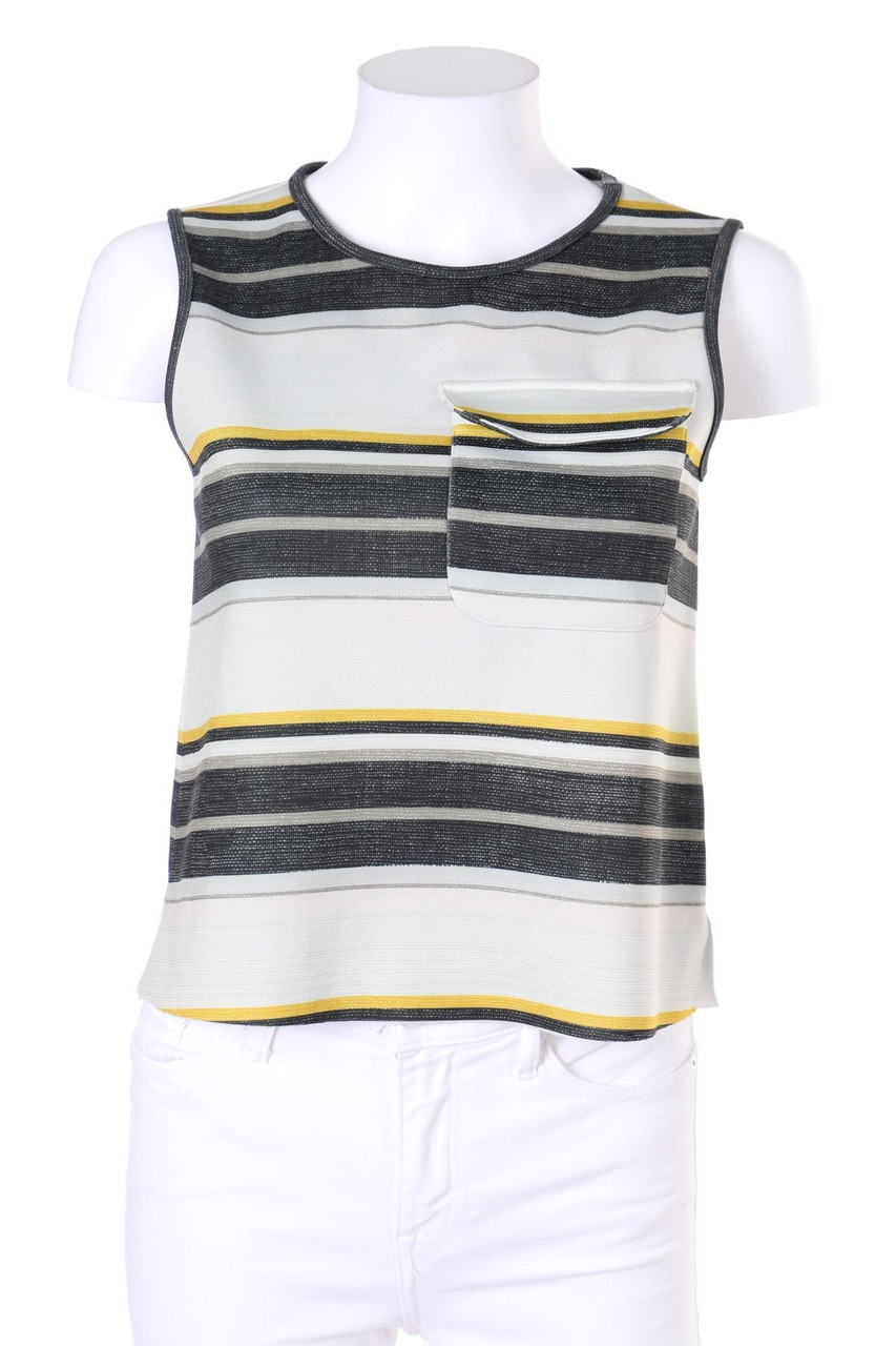 ZARA W&B - Top mit Streifen - S