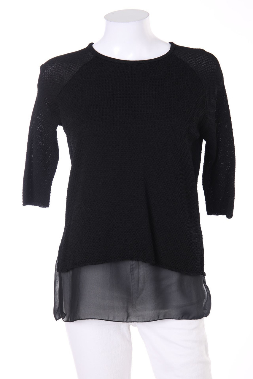 Zara Knit - Bluse im Layer Look - M