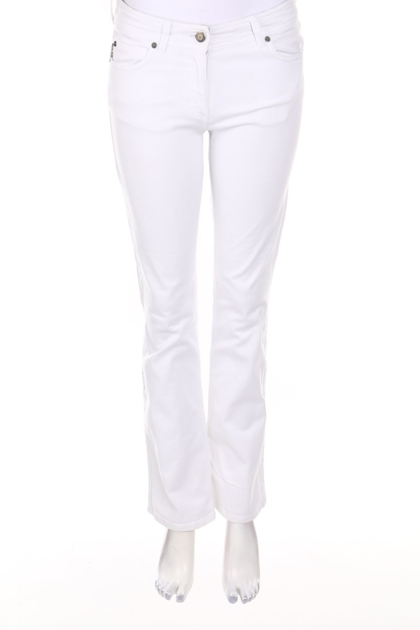 BURBERRY LONDON - Straight Cut Jeans mit Logo-Badge - D 34