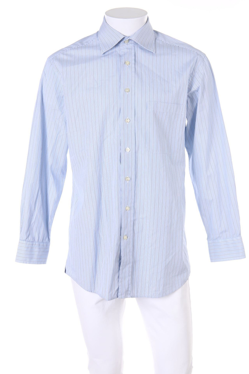 GANT - gestreiftes Hemd mit Logo-Patch - 40