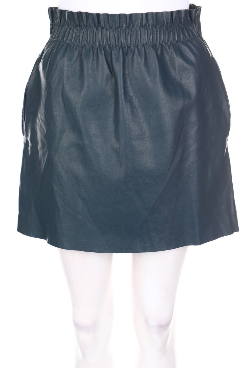 Zara Knit - Faux Leather-Mini-Rock - S