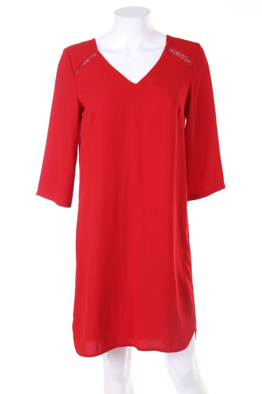 CAMAÏEU - Shift-Kleid mit Spitzen-Einsatz - D 42